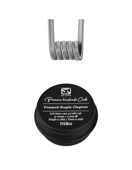 Ni80 Framed Staple Clapton - BD Vape