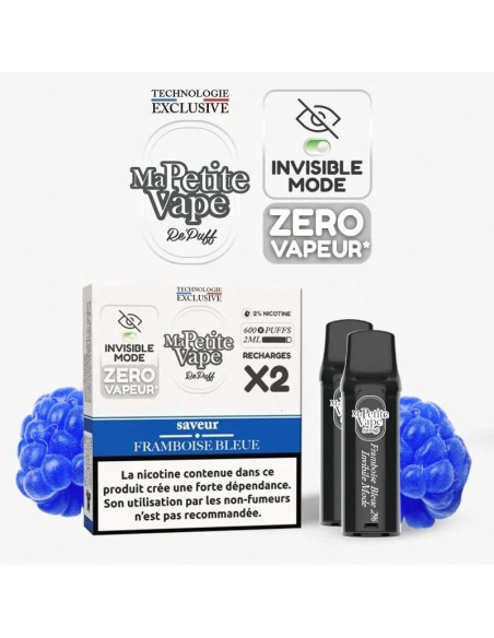 Cartouche Repuff "Smokless" framboise bleue - Ma Petite Vape