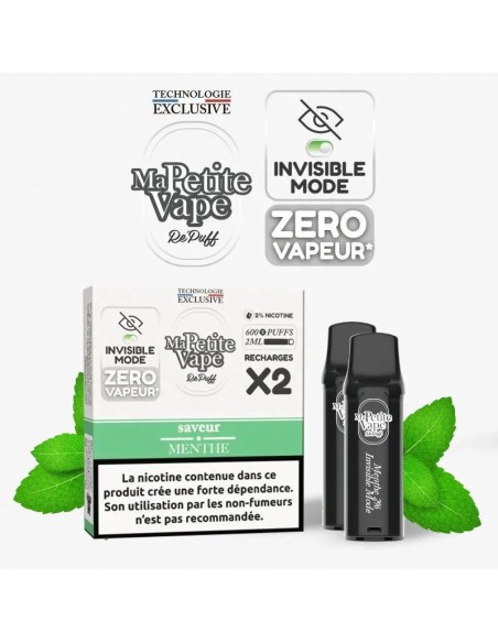 Cartouche Repuff "Smokless" menthe - Ma Petite Vape Cartouche Repuff "Smokless" menthe - Ma Petite Vape