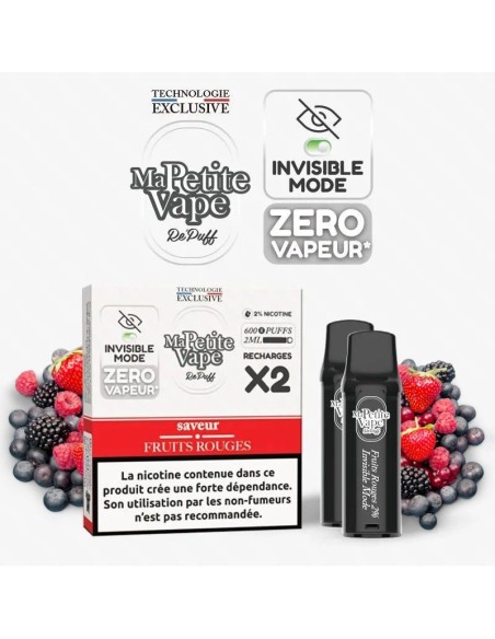 Cartouche Repuff "Smokless" fruits rouges - Ma Petite Vape Cartouche Repuff "Smokless" fruits rouges - Ma Petite Vape