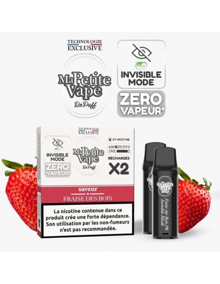 Cartouche Repuff "Smokless" fraise des bois - Ma Petite Vape