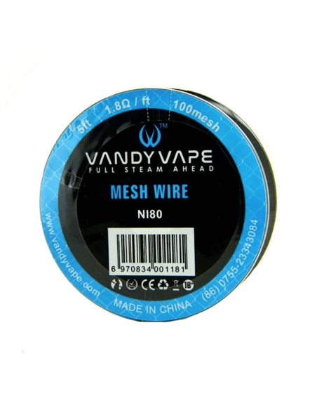 Bobine Ni80 Mesh Wire (100 Mesh) - Vandy Vape