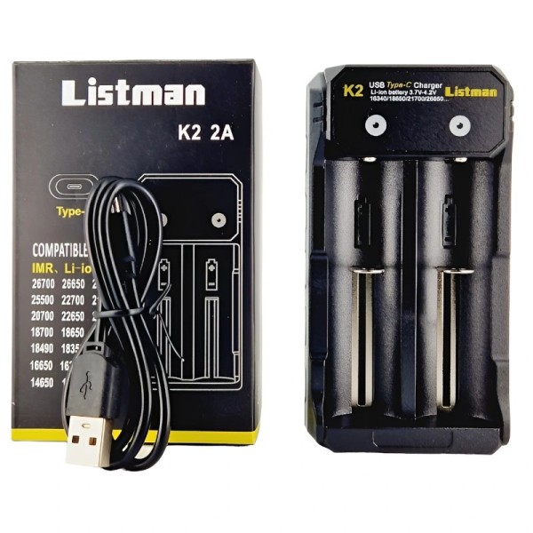 Chargeur d'accu K2 2A - Listman