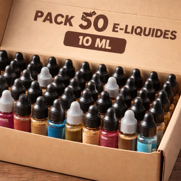Pack 50 e-liquides 10ml DDM dépassée