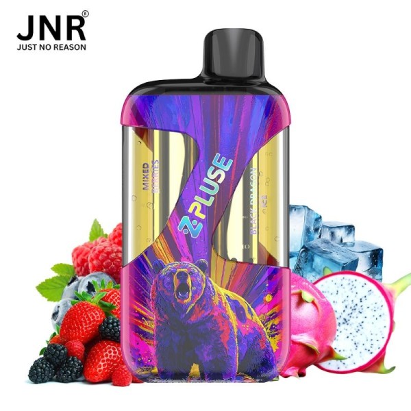 Puff ZPluse 42K+ - JNR mixed berries + black dragon ice
