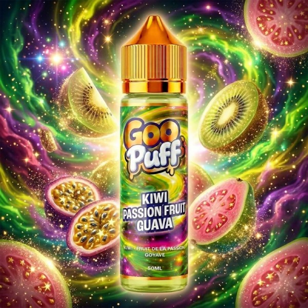 Kiwi Passion fruit Guava 50ml - Goo Puff