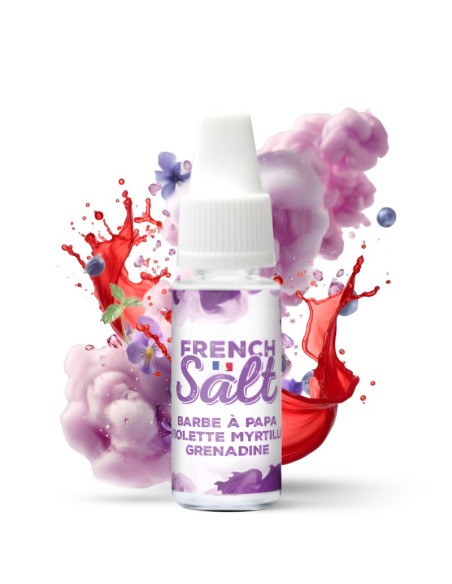 Barbe à Papa Violette Myrtille Grenadine 10ml - French Salt