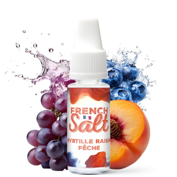 Myrtille Raisin Pêche 10ml - French Salt