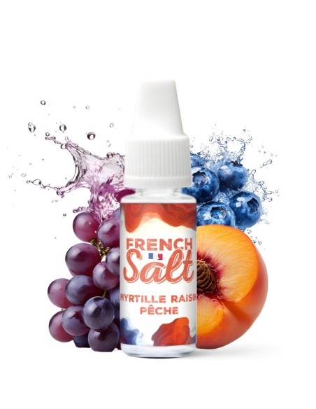 Myrtille Raisin Pêche 10ml - French Salt