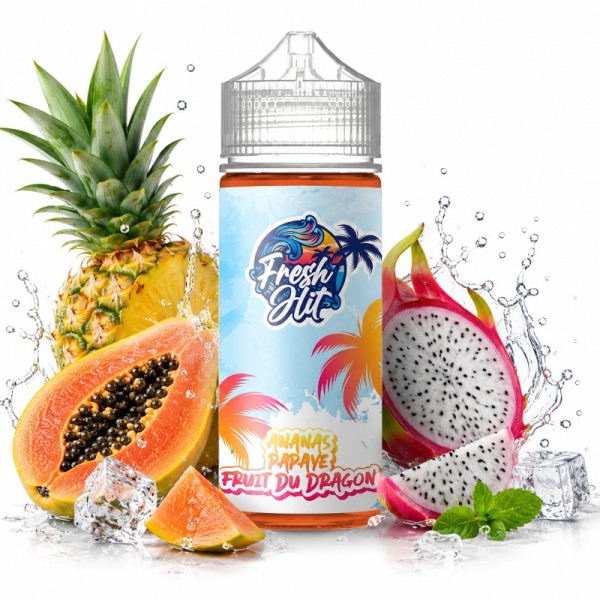 Ananas Papaye Fruit du Dragon 100ml - Fresh Hit