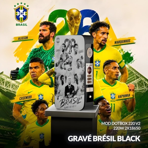 Box Dotbox 220W v2 "FIFA World Cup 2026 edition" - Dotmod bresil