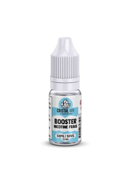 Booster de Nicotine Frais 50/50 10ml - 20mg - Cristal Vape