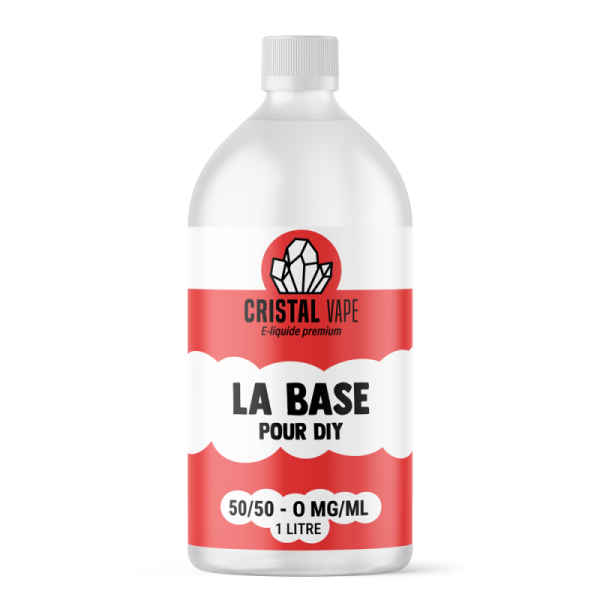 Base 50/50 1L 0mg - Cristal Vape