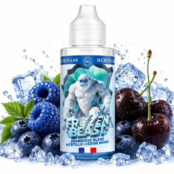 Framboise bleue Myrtille Cerise noire 100ml - Frozen Beast
