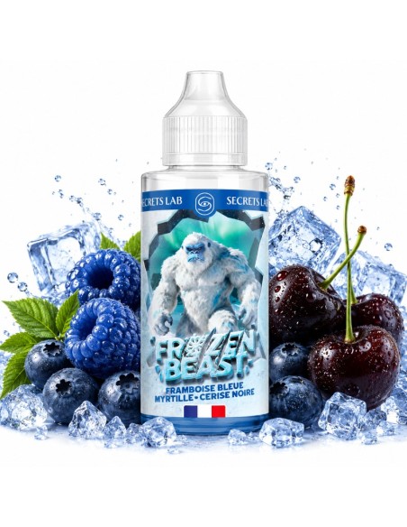 Framboise bleue Myrtille Cerise noire 100ml - Frozen Beast
