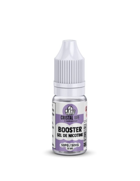 Boosters Sel de Nicotine 50/50 10ml - 20mg - Cristal Vape