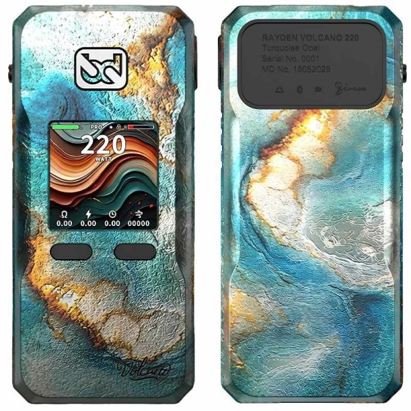 Mod Rayden 220 Volcano Turquoise Opal Rare Edition BD Vape