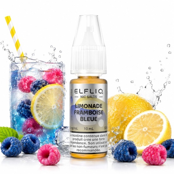Limonade Framboise Bleue 10ml - Elfliq Salt