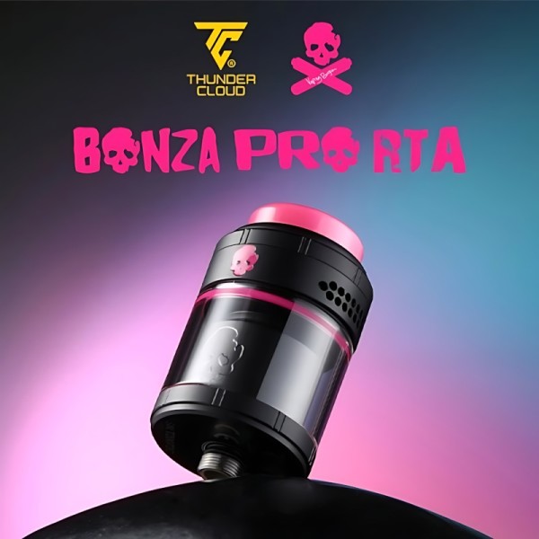 Bonza Pro RTA Black Pink limited edition - Thunder Cloud X Vaping Bogan C