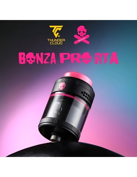 Bonza Pro RTA Black Pink limited edition - Thunder Cloud X Vaping Bogan C