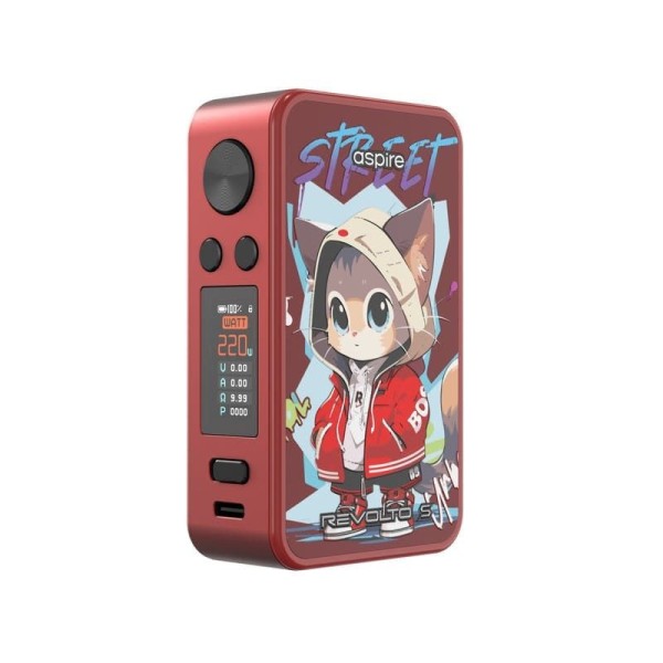 Box Revolto S - Aspire red & street kitty
