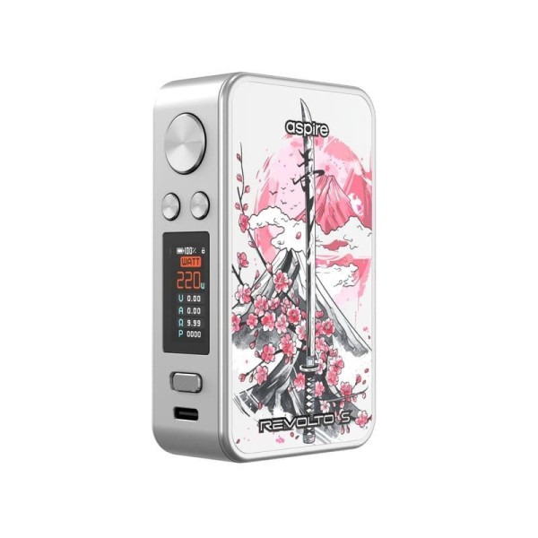 Box Revolto S - Aspire silver & katana blossom