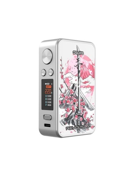 Box Revolto S - Aspire silver & katana blossom