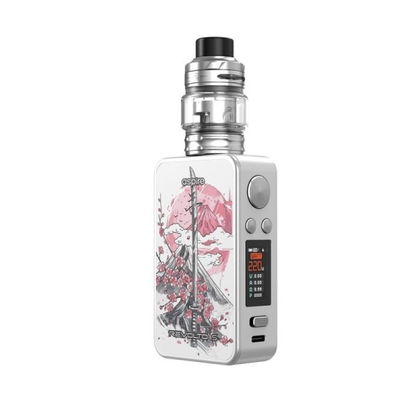 Kit Revolto S - Aspire silver & katana blossom