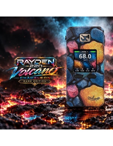 Mod Rayden 220 Volcano Chameleon Stone BD Vape - Box Double Accu 220W